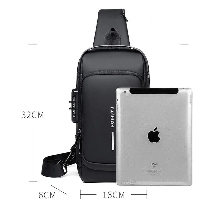 VaultRide Anti-Theft Waterproof Crossbody Bag