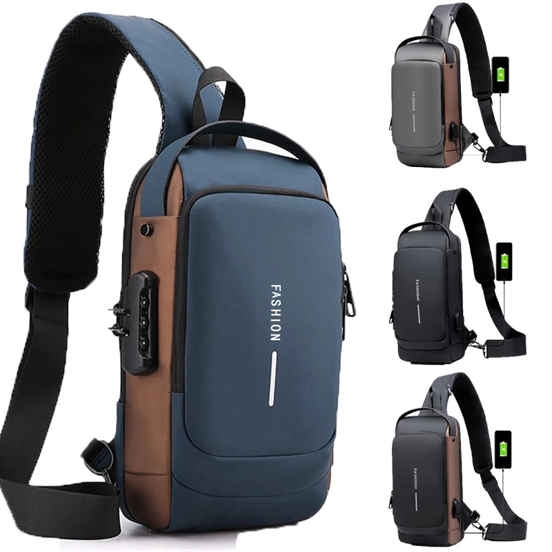VaultRide Anti-Theft Waterproof Crossbody Bag