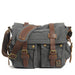 Canvas and Leather Rugged Messenger Bag - More than a backpack