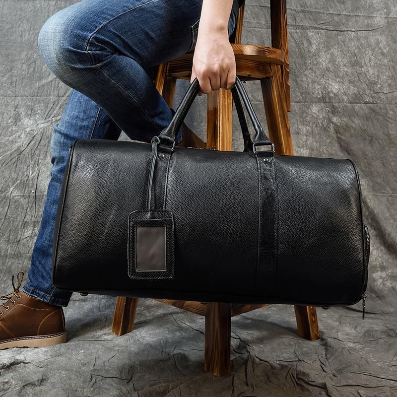 Genuine Leather Travel Bag - More than a backpack