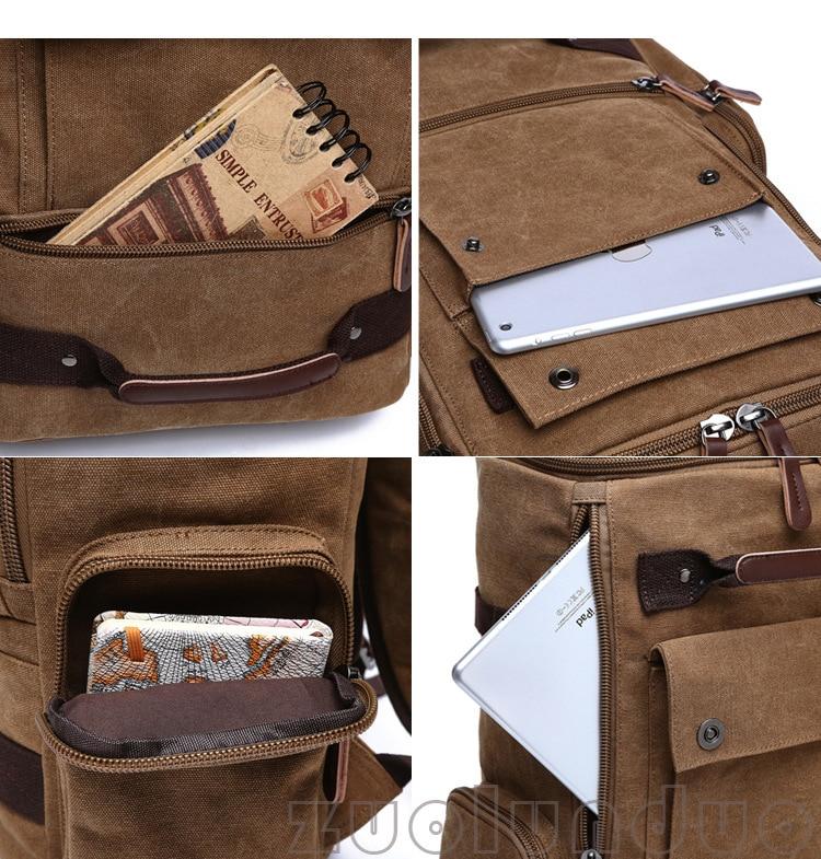Large Vintage Canvas Backpack - More than a backpack