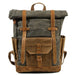 Military Roll-top Canvas Backpack - More than a backpack