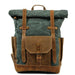 Military Roll-top Canvas Backpack - More than a backpack
