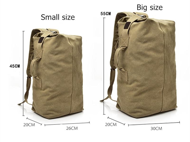 'The Military' - Canvas Duffel Backpack - More than a backpack